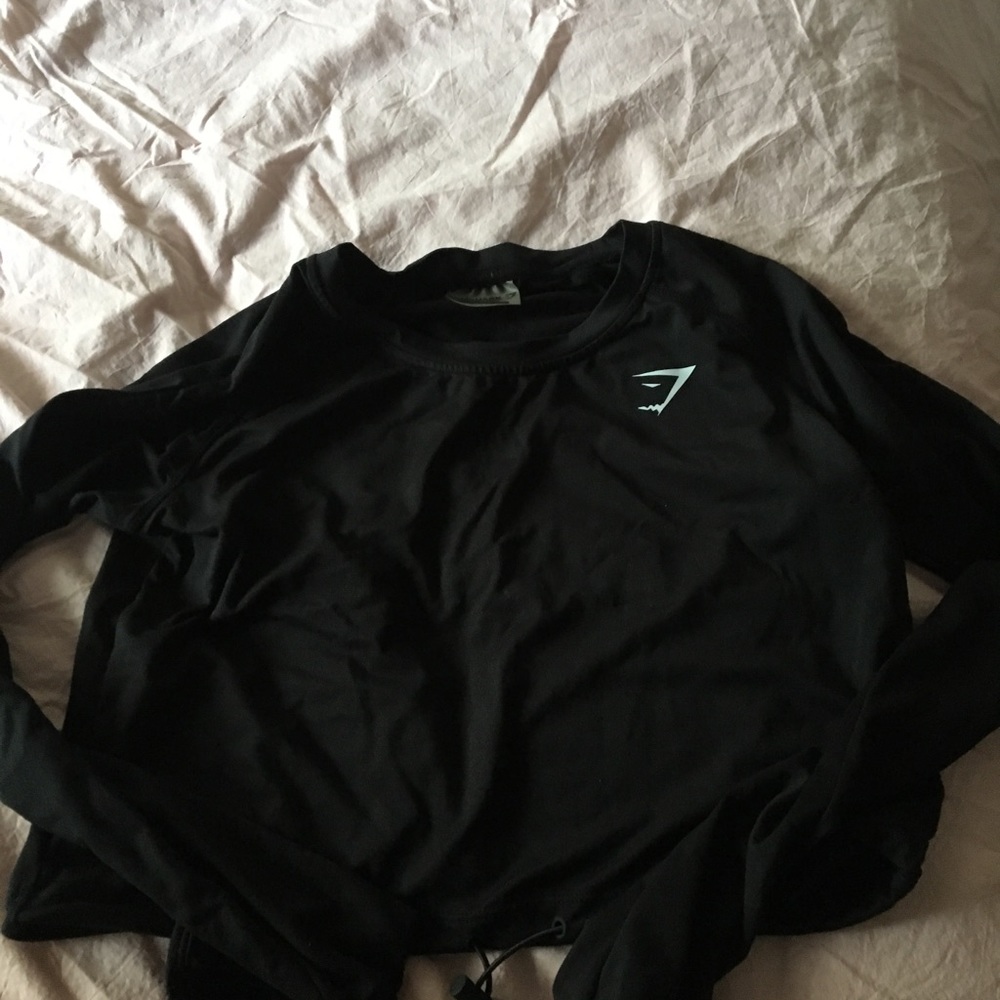 GYMSHARK DRAWSTRING CROP TOP